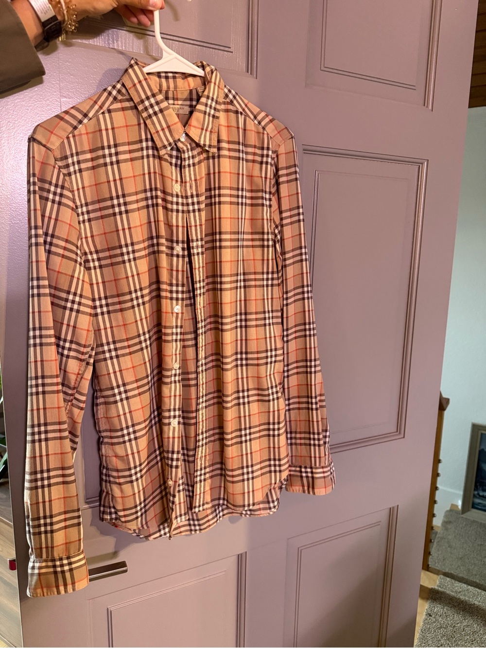 Burberry Brit Plaid Long-Sleeve Dress Shirt